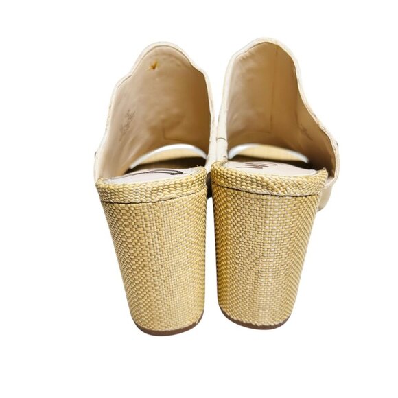 Sam Edelman Olive Embroidered Boho Slide Heels 8 Party Floral - Picture 7 of 8